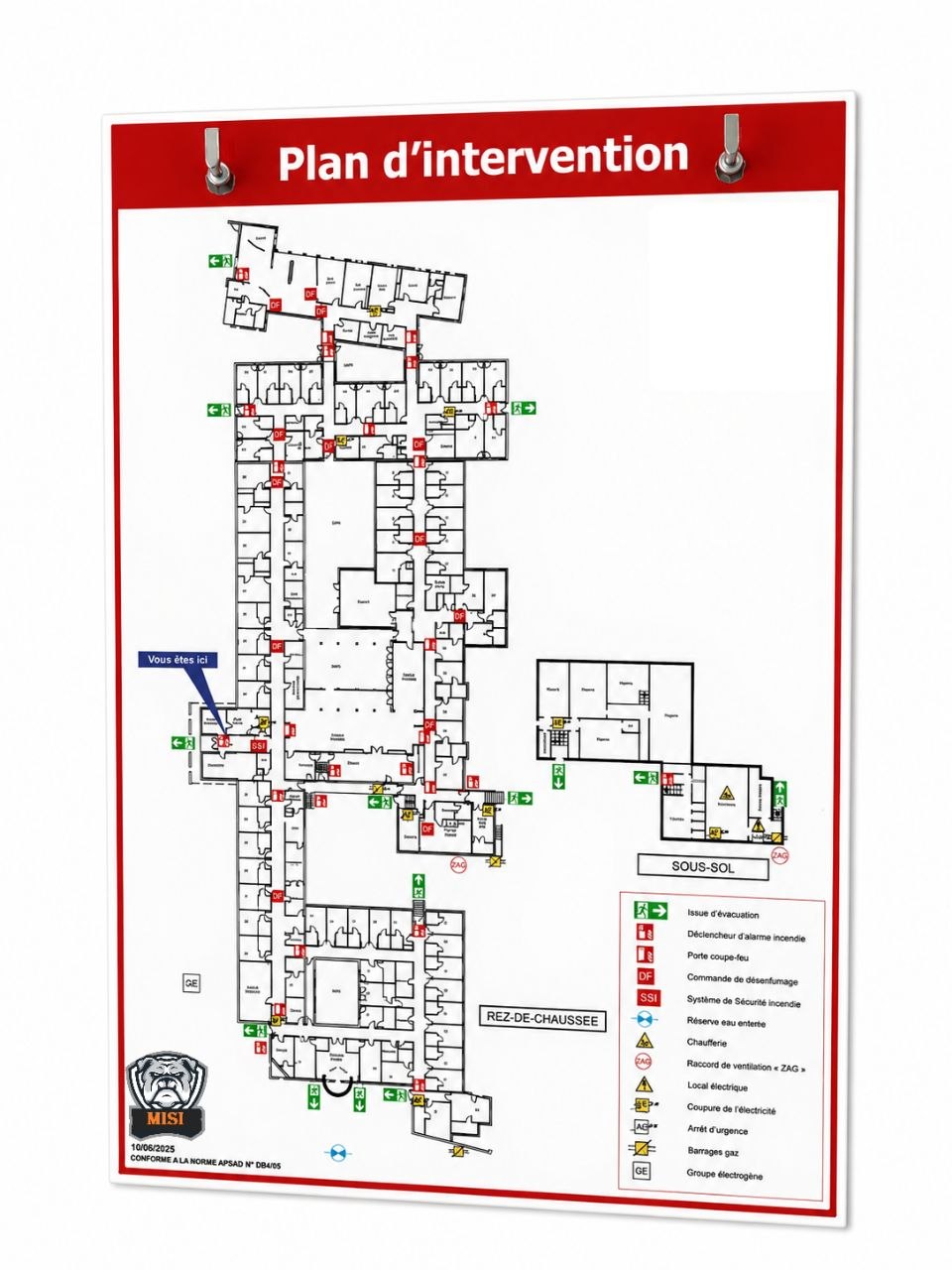 Plan d'intervention MS 41 pour les sapeurs-pompiers